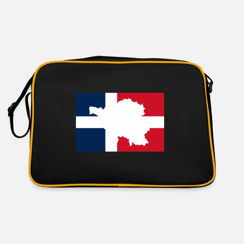 Vive la Sarre - Retro Tasche - Schwarz/Gold