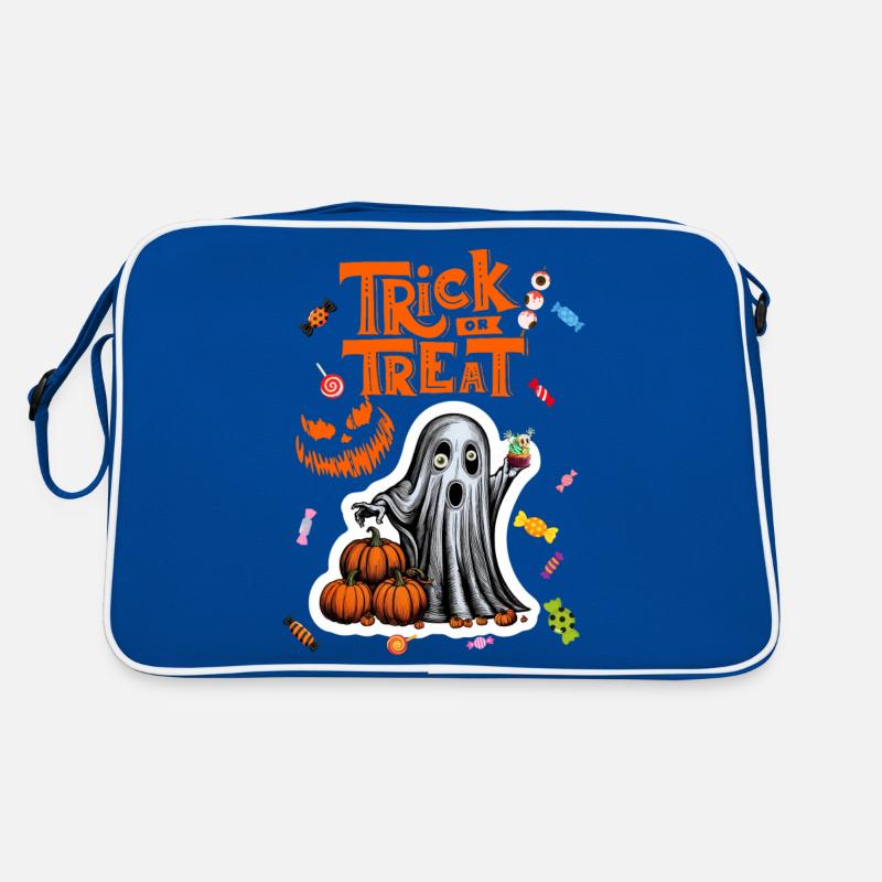 Trick or Treat - Funny Halloween Ghost Retro Bag