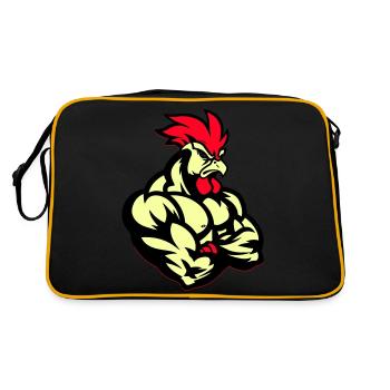 Coq Bande Dessinée - Sac Retro - noir/or - Dos