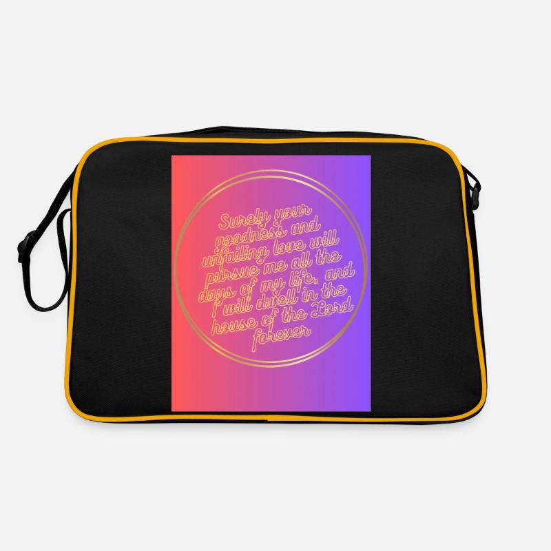 Psalm 23:6 Retro Tasche