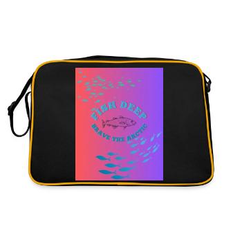 Fish Deep Brave The Arctic - Retro Bag - black/gold - Back