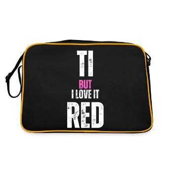 Die Eltern sind müde - Retro Tasche - Schwarz/Gold - Hinten