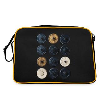 Cadeau motif sportif intemporel - Sac Retro - noir/or - Dos