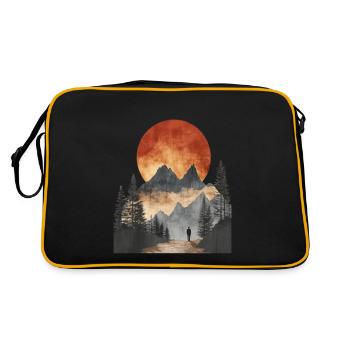 Cadeau parfait pour les athlètes d’endurance - Sac Retro - noir/or - Dos