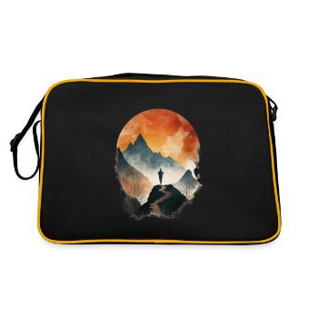 Cadeau parfait pour les athlètes d’endurance - Sac Retro - noir/or - Dos