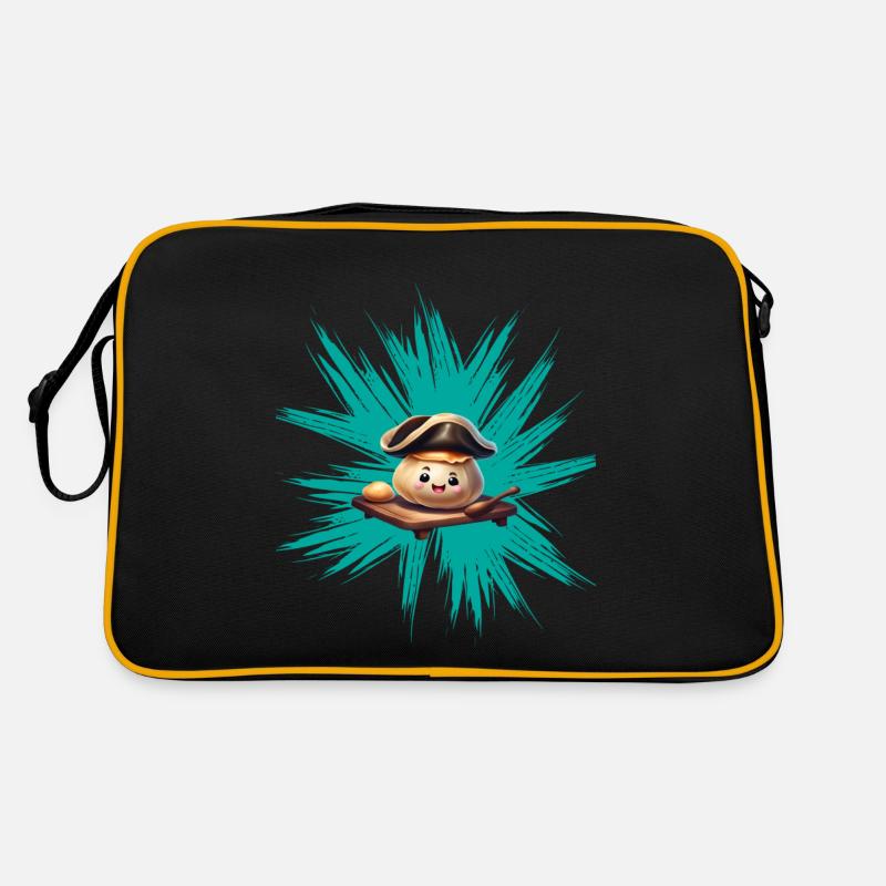 Yeast dumpling on graffiti Retro Bag