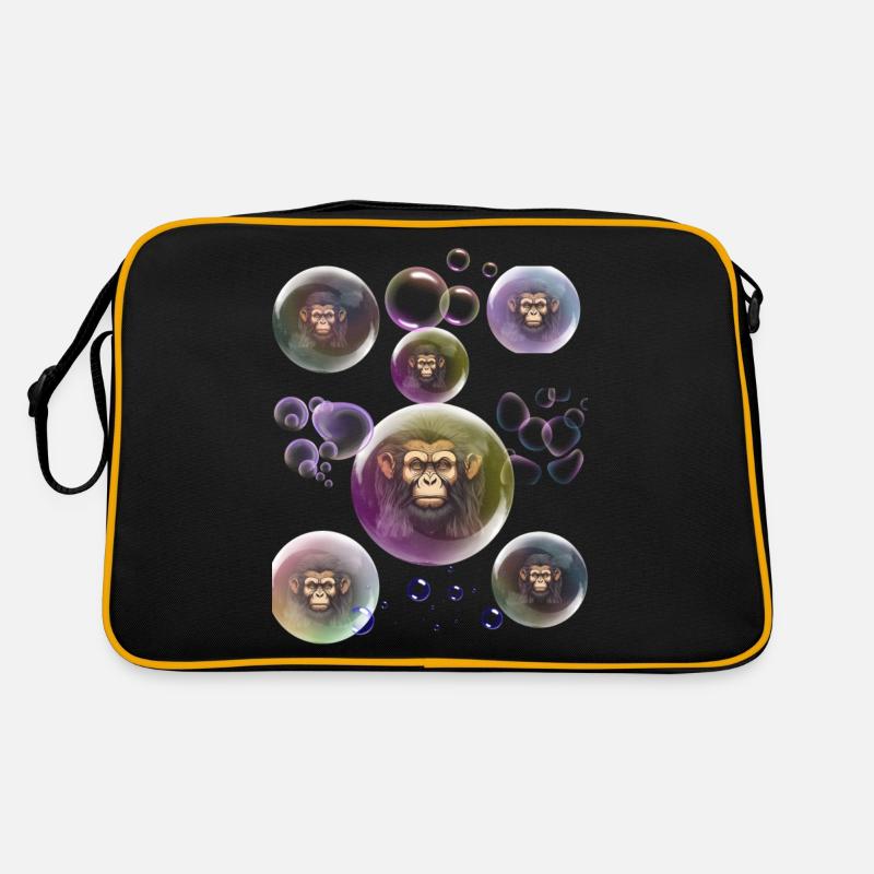 Bulles de Savon Singe Sac Retro