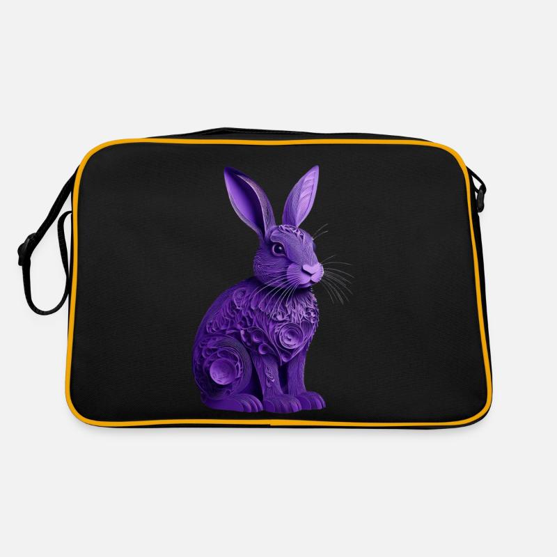 Rabbit violet Retro Bag