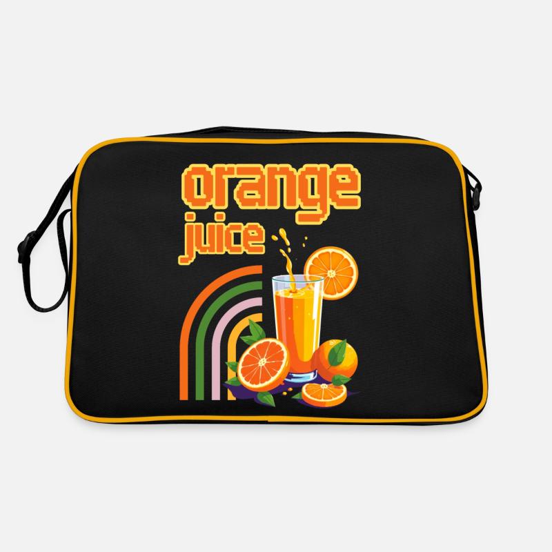 Orangensaft Retro Tasche
