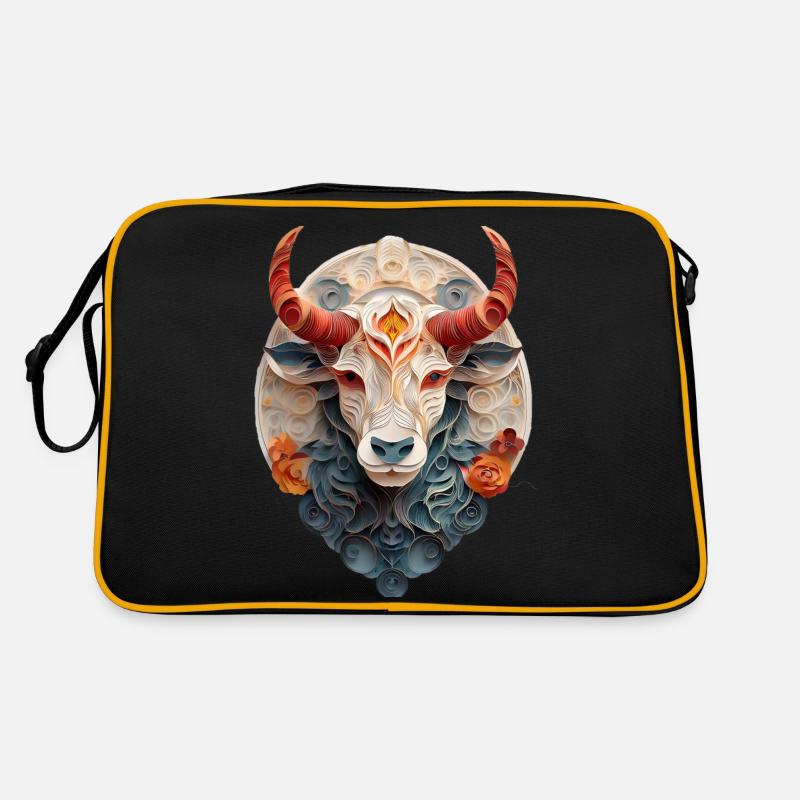 Sternzeichen Stier Retro Tasche