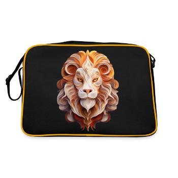 Signe du zodiaque Lion - Sac Retro - noir/or - Dos