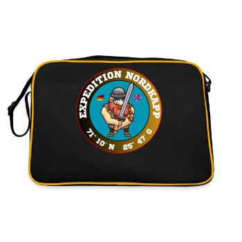 NORDKAPP - Retro Bag - black/gold - Back