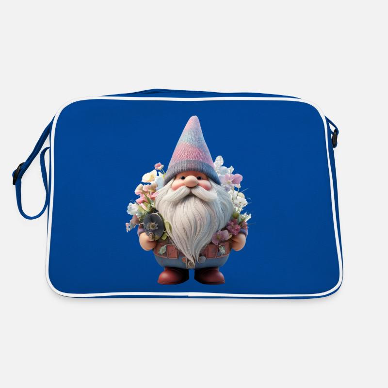 Gartenzwerg Design Blumenflüsterer Retro Tasche