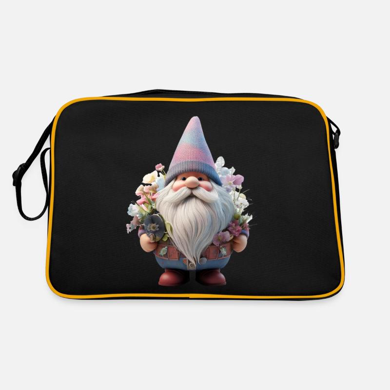 Nain de jardin Design fleur Chuchoteur Sac Retro