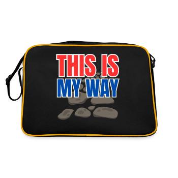 C’est ma façon de faire - Sac Retro - noir/or - Dos