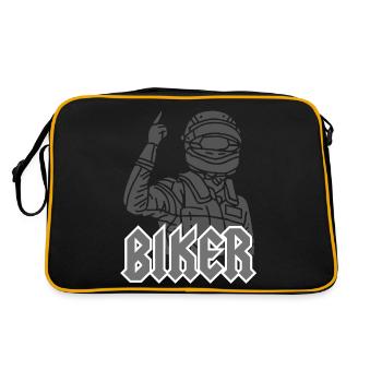 Biker - Retro Bag - black/gold - Back