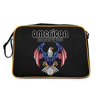Moto américaine - Sac Retro - noir/or - Dos