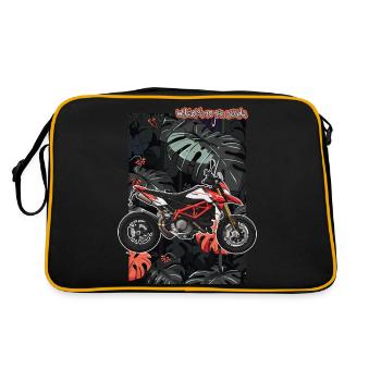 Superbike // Illustration - Sac Retro - noir/or - Dos