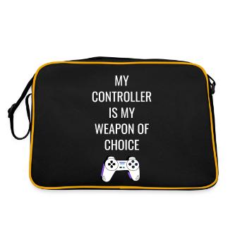 Gaming Gaming Saying Gift - Retro Bag - black/gold - Back