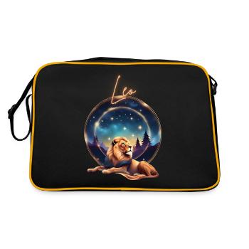Cadeau Lion Etoile Lion - Sac Retro - noir/or - Dos