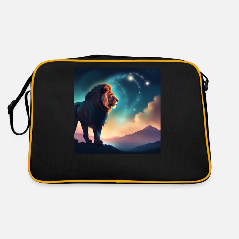Löwe Sternzeichen Horoskop Geschenkidee Retro Tasche