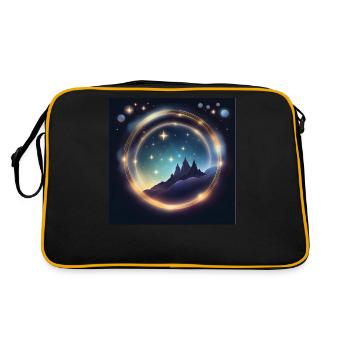 Leo Leo Leo Zodiac Gift - Retro Bag - black/gold - Back
