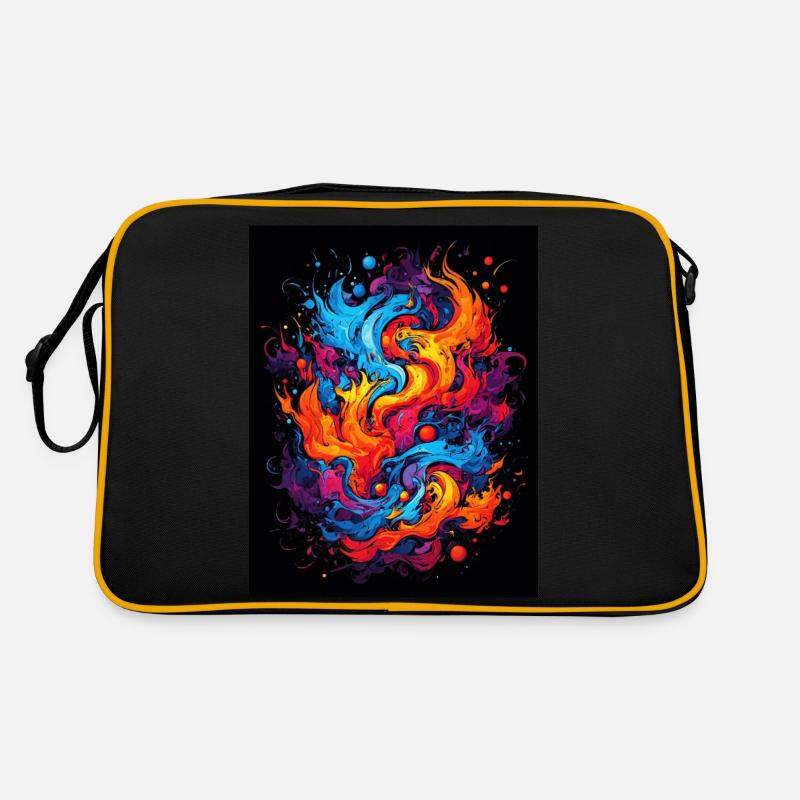 Tourbillon abstrait de couleurs Sac Retro