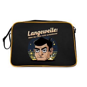 Boredom level extreme 01 - Retro Bag - black/gold - Back