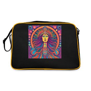 Vierge Spiritualité Cadeau - Sac Retro - noir/or - Dos