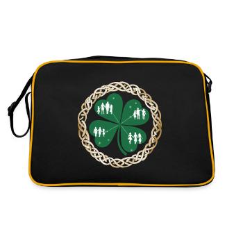 Fête de la Saint-Patrick - Sac Retro - noir/or - Dos