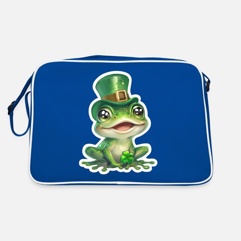 Cadeau de grenouille de la Saint-Patrick Sac Retro