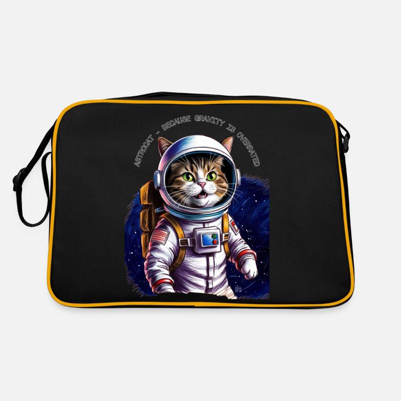 Astro Katze Geschenk Retro Tasche