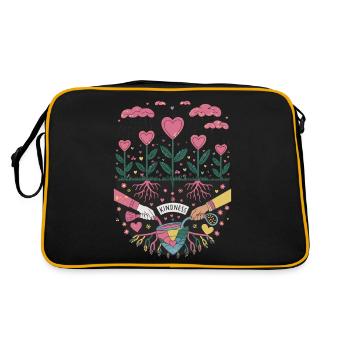 Grandir la gentillesse - Heartfelt Compassion Garden Art - Sac Retro - noir/or - Dos