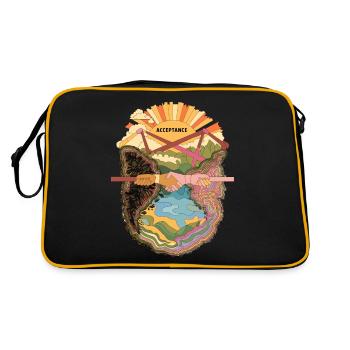 Acceptation et unité - Embrasser la diversité - Sac Retro - noir/or - Dos