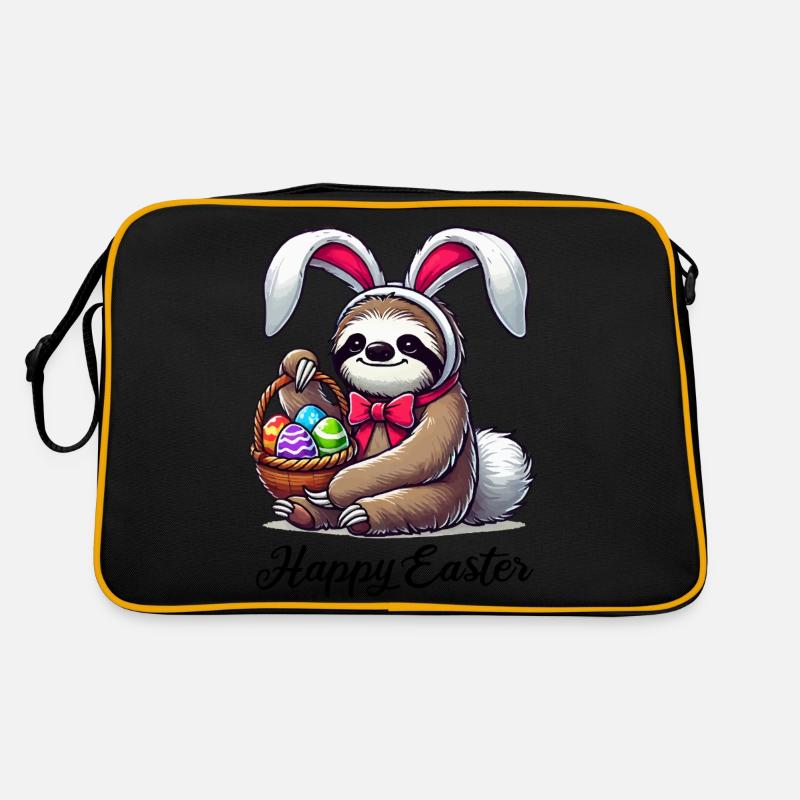 faultier ostern Retro Tasche