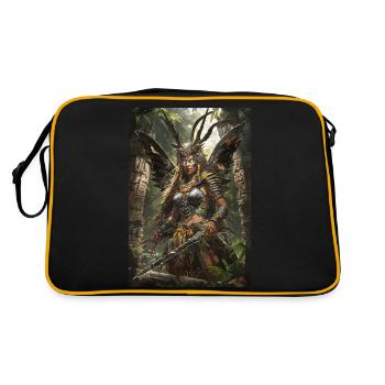 Guerrier Mythologie Mythe Cadeau - Sac Retro - noir/or - Dos