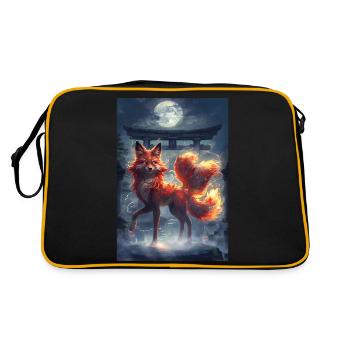 Renard Mythologie Mythe Cadeau - Sac Retro - noir/or - Dos