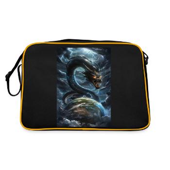Basilic Mythologie Mythe Cadeau - Sac Retro - noir/or - Dos