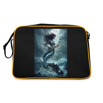 Légende Sirène Mythe Cadeau - Sac Retro - noir/or - Dos