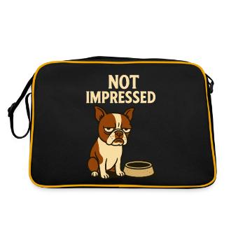 Not impressed Pablo - Retro Bag - black/gold - Back