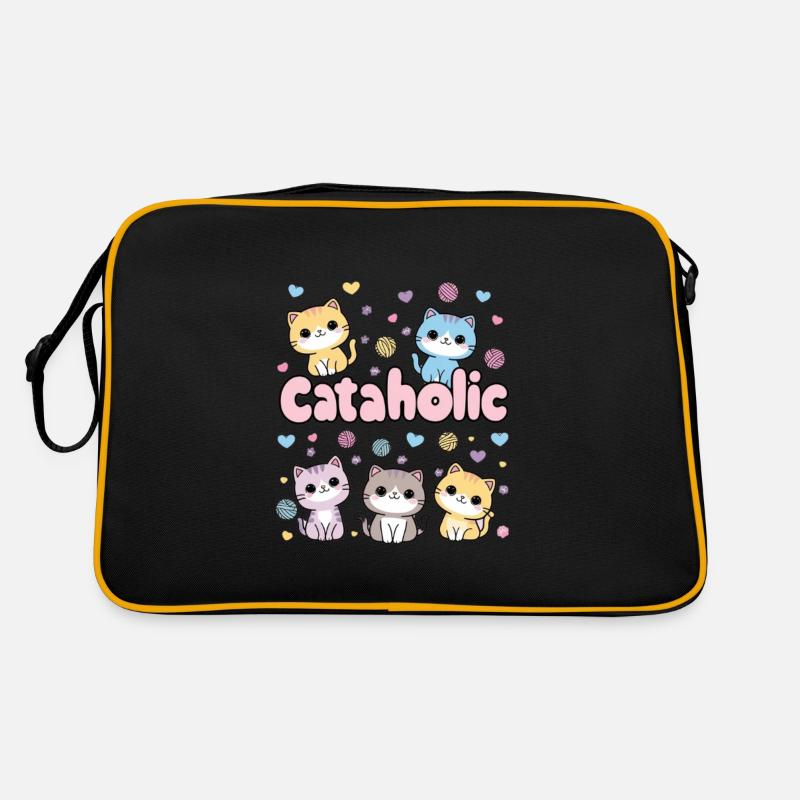 Chaton Chaton Mignon Cadeau Sac Retro