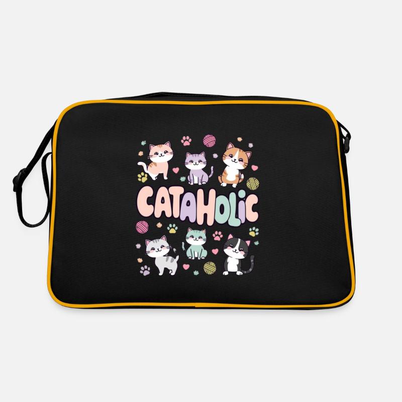 Cat Kitten Comic Gift Retro Bag