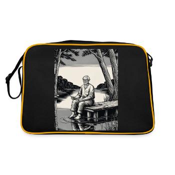 Cadeau d’artiste de tatouage - Sac Retro - noir/or - Dos