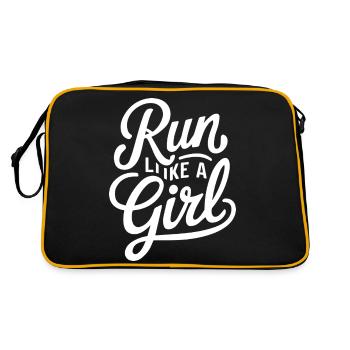 Run Like a Girl - Retro Bag - black/gold - Back