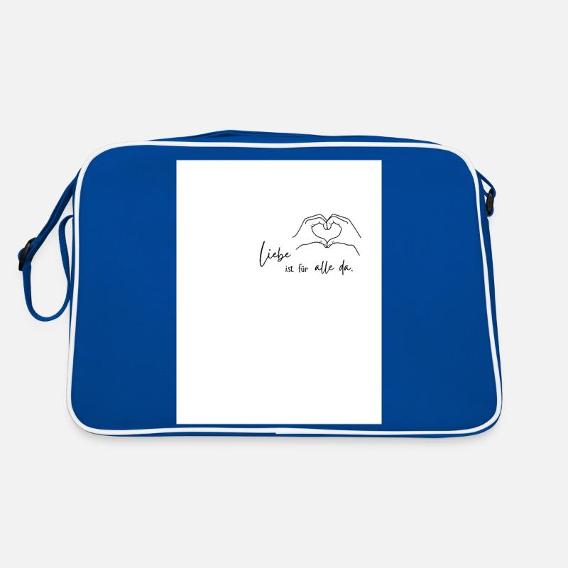 Handschrift Illustration Hande Liebe Pride T sh Retro Tasche