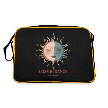 Cosmic Dance Spirituell Geschenk - Retro Tasche - Schwarz/Gold - Hinten