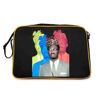 Patrice Lumumba - Retro Bag - black/gold - Back