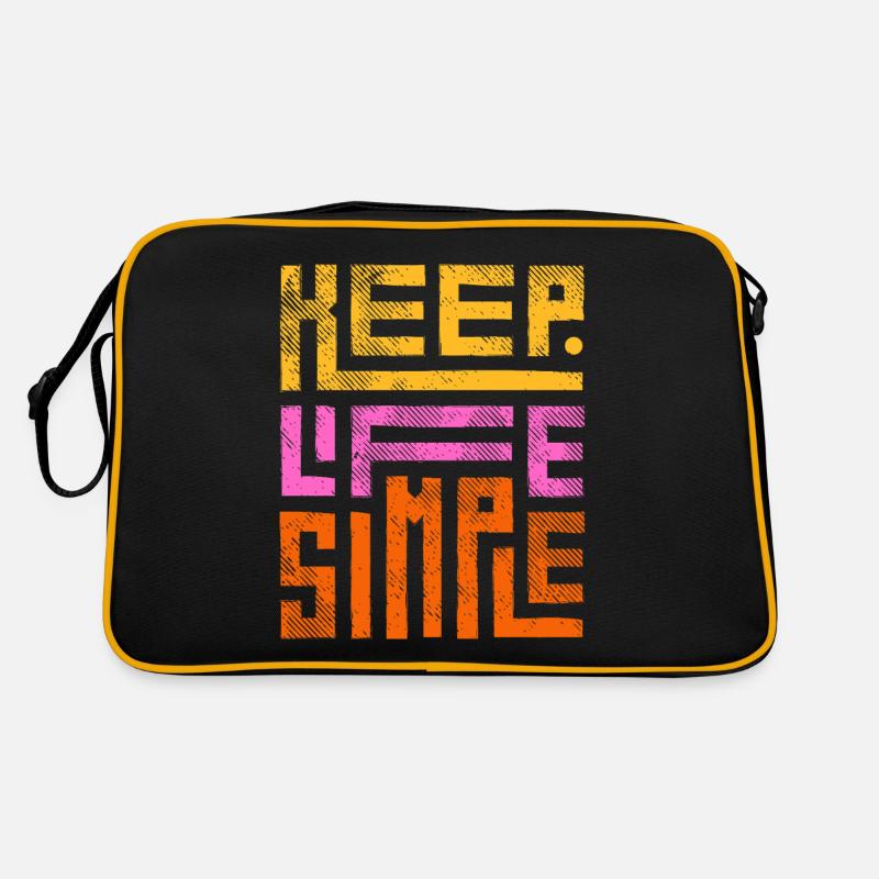 Keep Life Simple Retro Bag