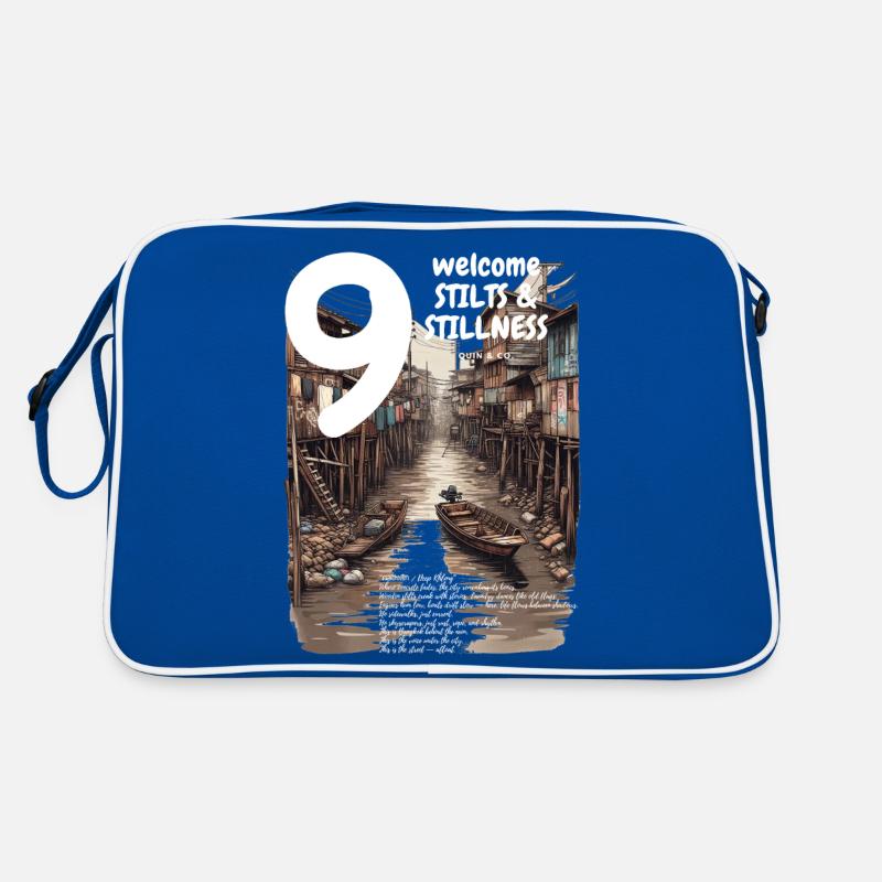 Canal Code Capuche sur pilotis Deep Khlong Streetwear Sac Retro