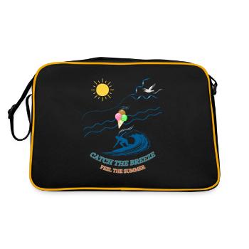Summer feeling - Retro Bag - black/gold - Back